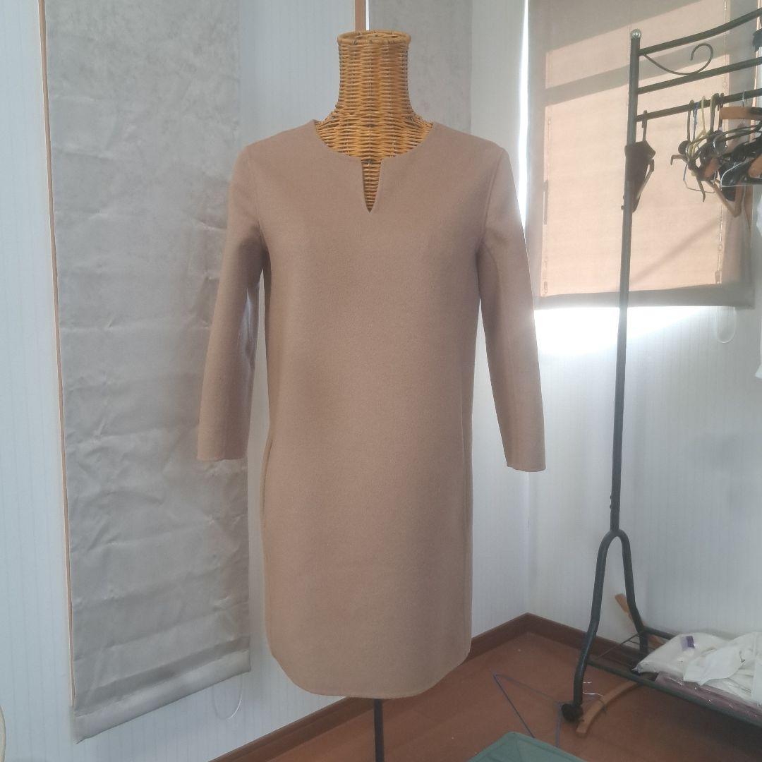 Max Mara アンゴラ混ワンピース キャメ - メルカリ