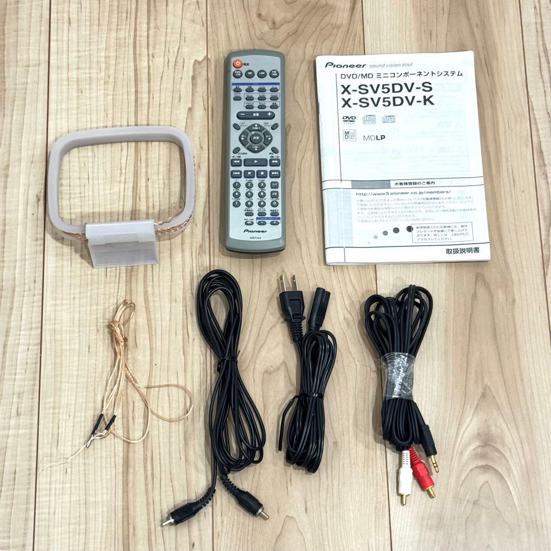 美品】 Pioneer X-SV5DV ミュージックコンポ MDプレーヤー - メルカリ