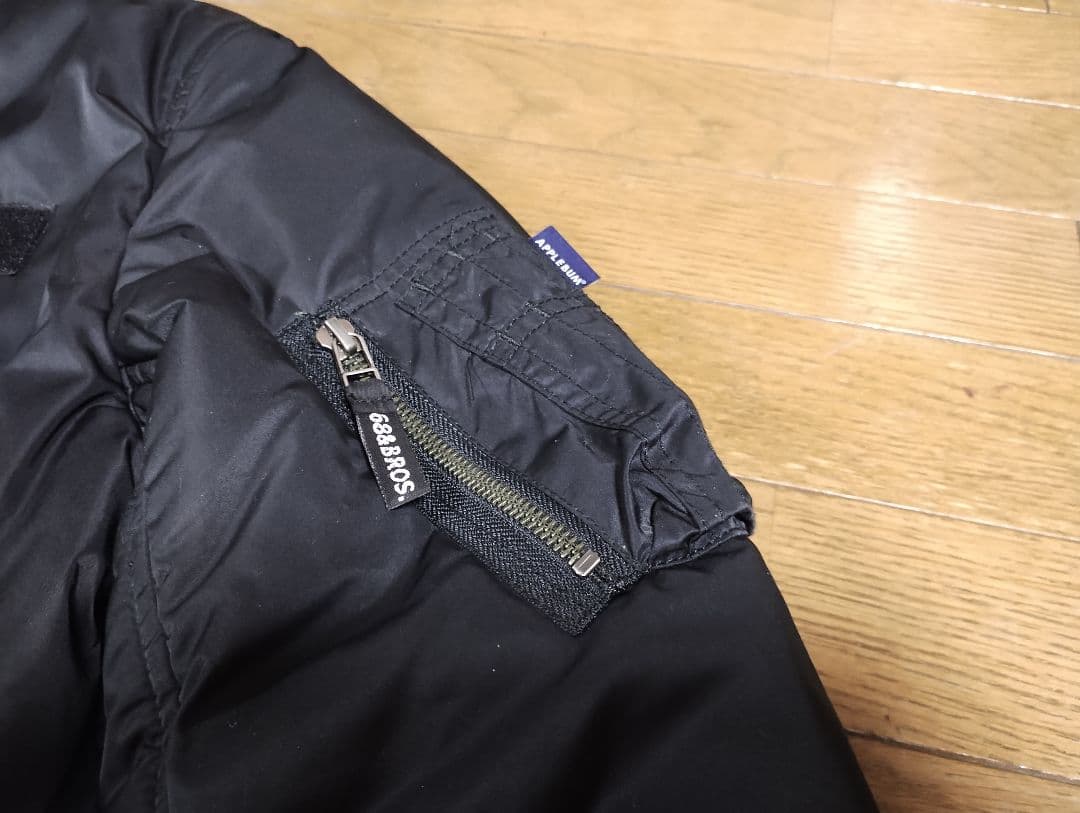 APPLEBUM×68&BROTHERS MA-1 リバーシブルブラック - メルカリ