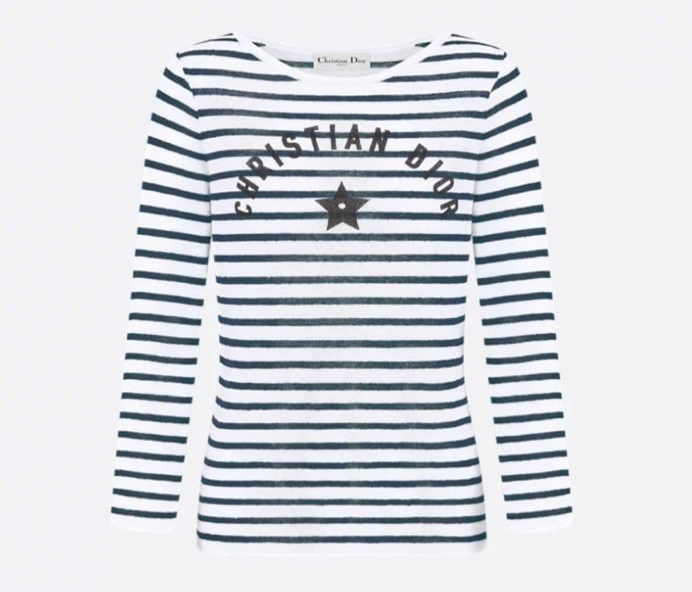 Dior D-Stripeセーター Dioriviera 38 ボーダーニット