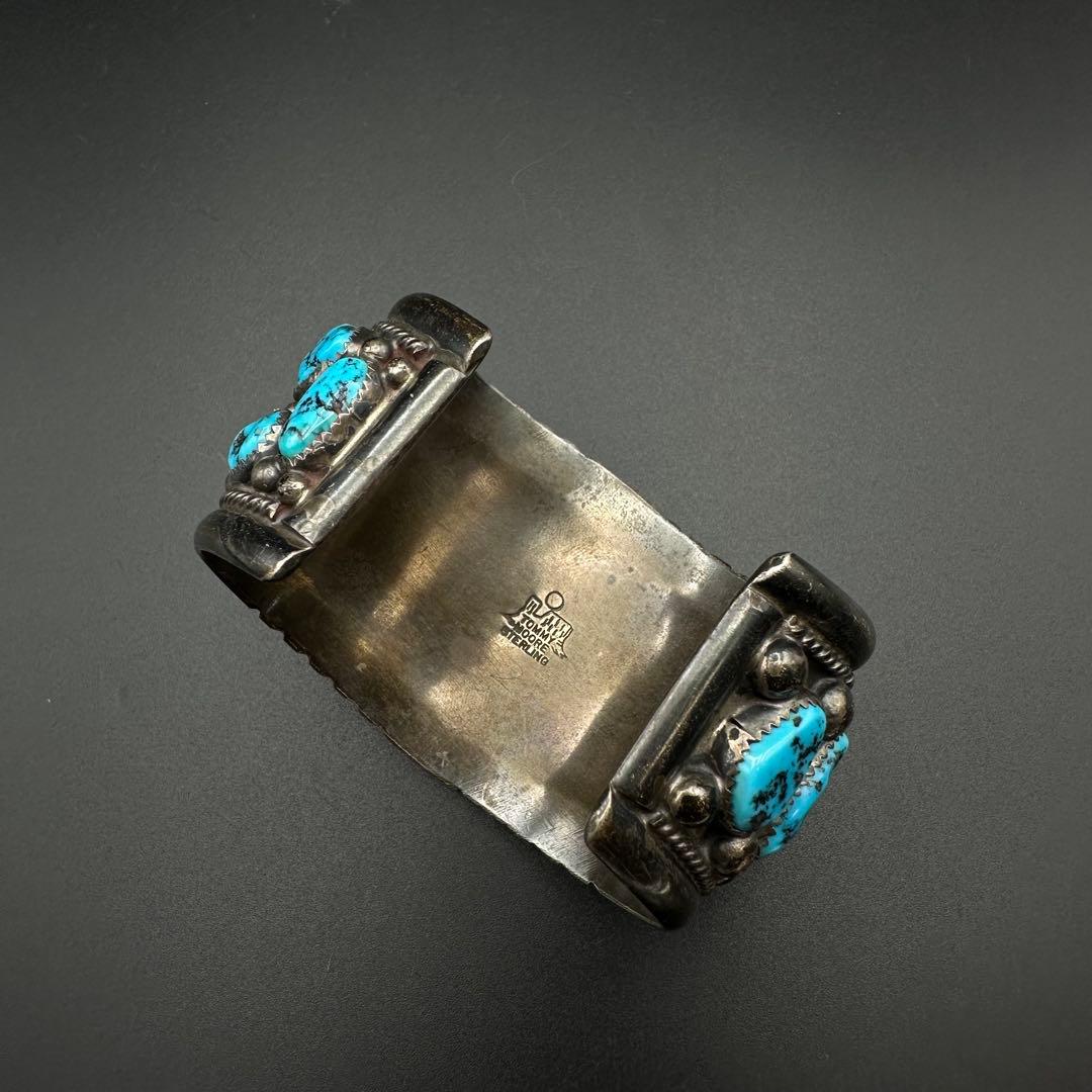 Navajo Tommy Mooreキングマン ナゲットターコイズ バングル|mercari