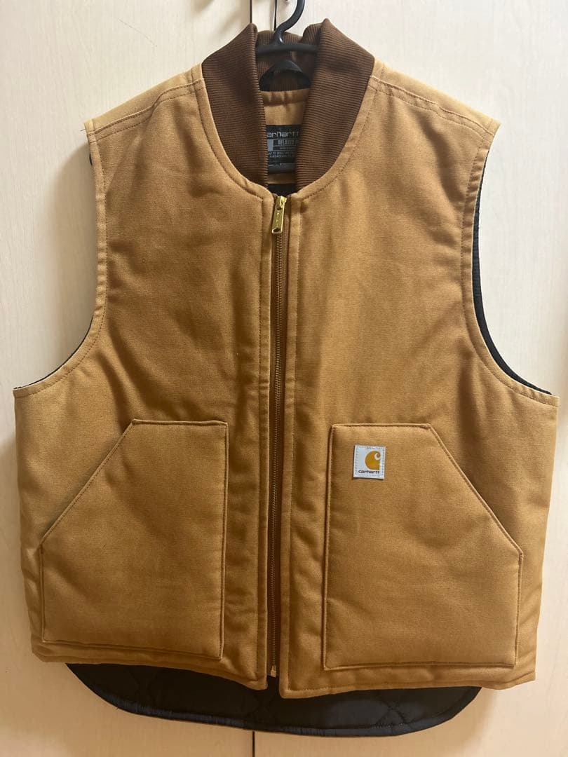 Carhartt” Duck Vest BROWN SIZE L カーハート ダックベスト ブラウン