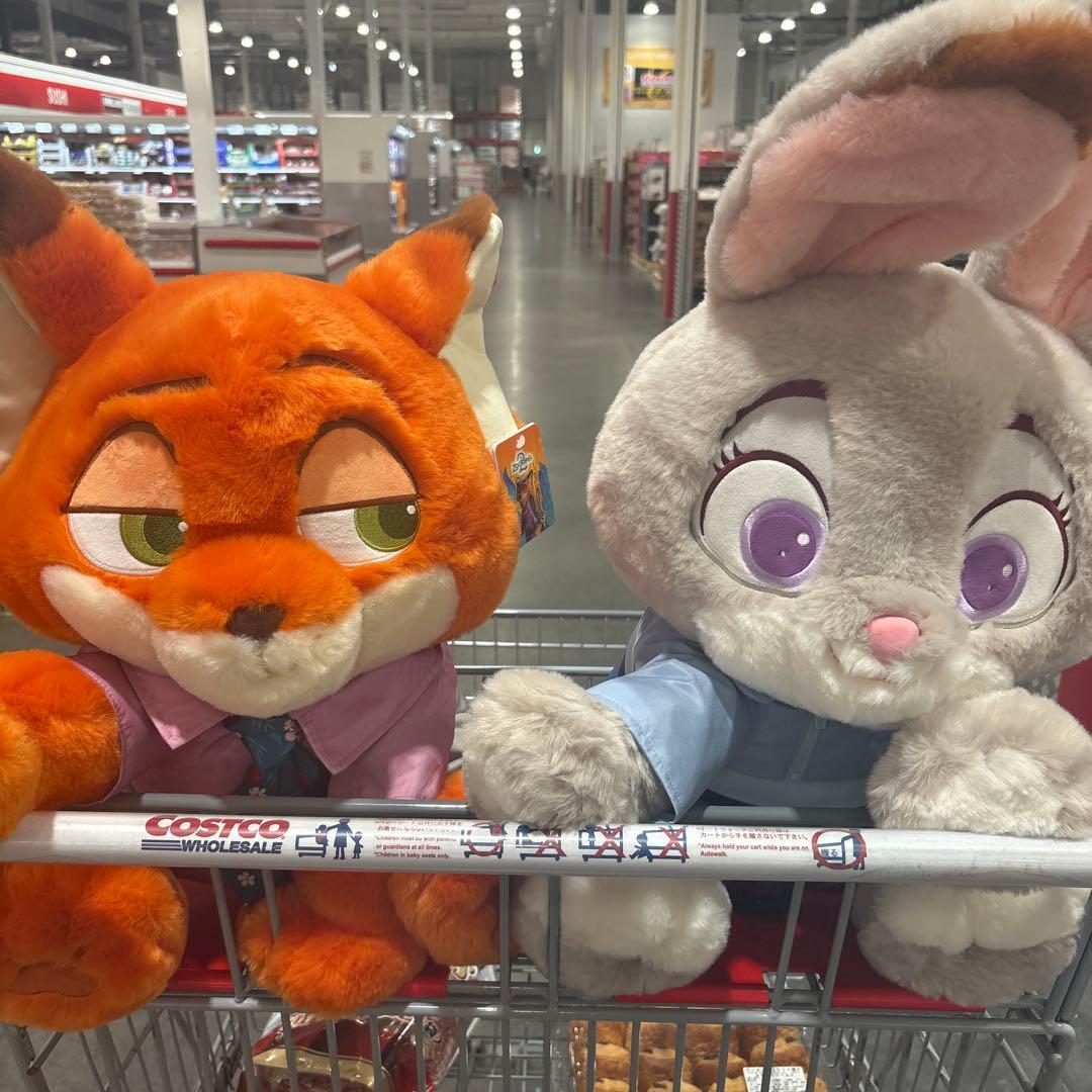 即日配送 新品ズートピア2 ジュディ ニック ぬいぐるみコストコ