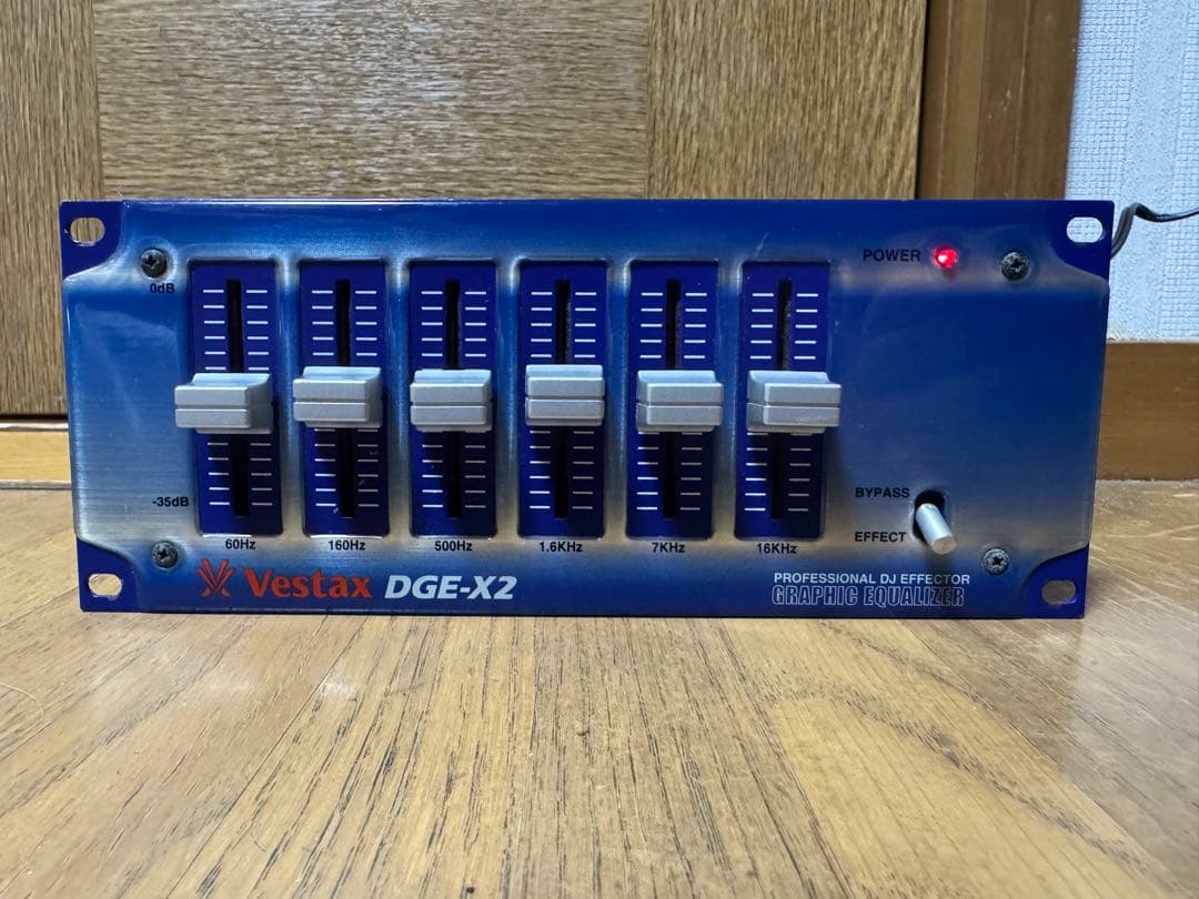 Vestax DGE-X2 GRAPHIC EQUALIZER 激レア 7-Band Parametric Car Audio Equalizer