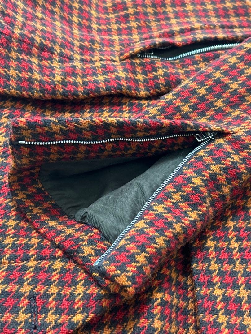 《試着のみ》MARNI マルニ　ステンカラーコート　ロング 千鳥柄 チェック