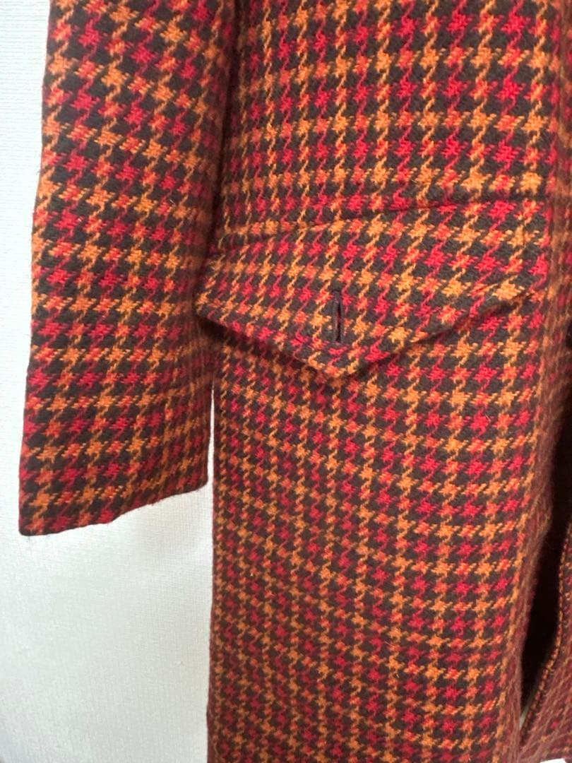 《試着のみ》MARNI マルニ　ステンカラーコート　ロング 千鳥柄 チェック