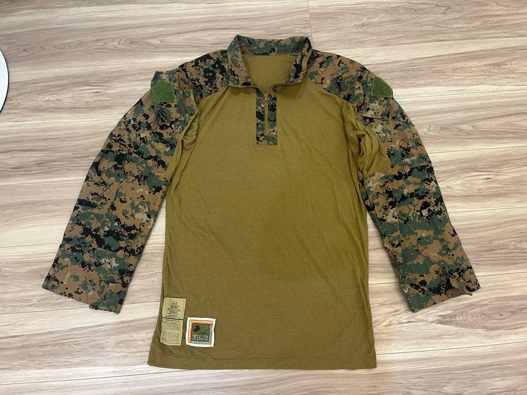 美品　米軍放出品　FROG マーパット　コンバットシャツ　USMC 海兵隊 米軍放出品・USMCコンバットシャツマーパットデザートby FROG