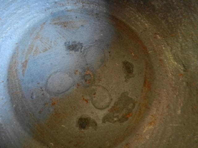 釜師「清光」作「浜松地紋 真形広口釜」 （高21．5㌢、口15㌢、胴