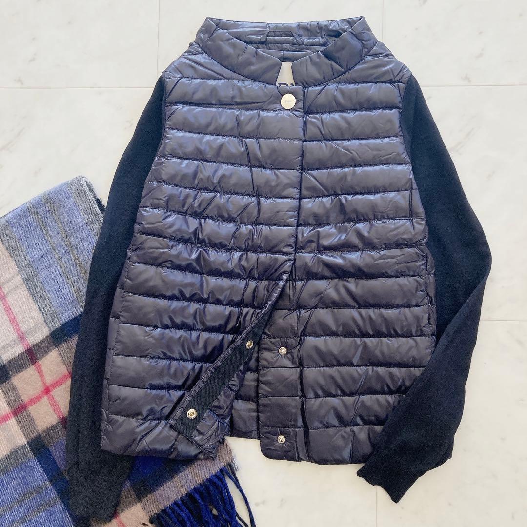 極美品　ヘルノ　HERNO ニットコンビダウン　切り替え　シルク　カシミヤ　40 2026年最新】ヘルノニットコンビダウンの人気アイテム - メルカリ