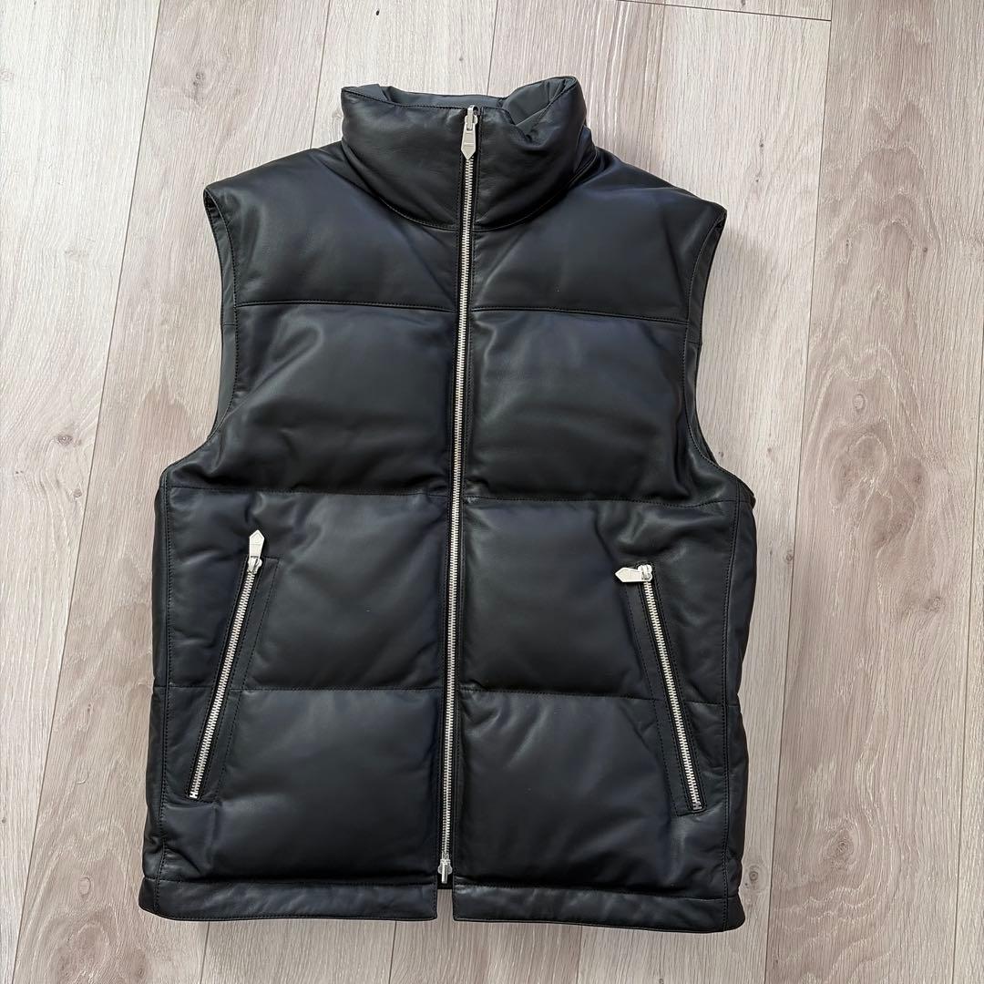 未使用 エルメス キルティングレザーダウンベスト size44 - メルカリ