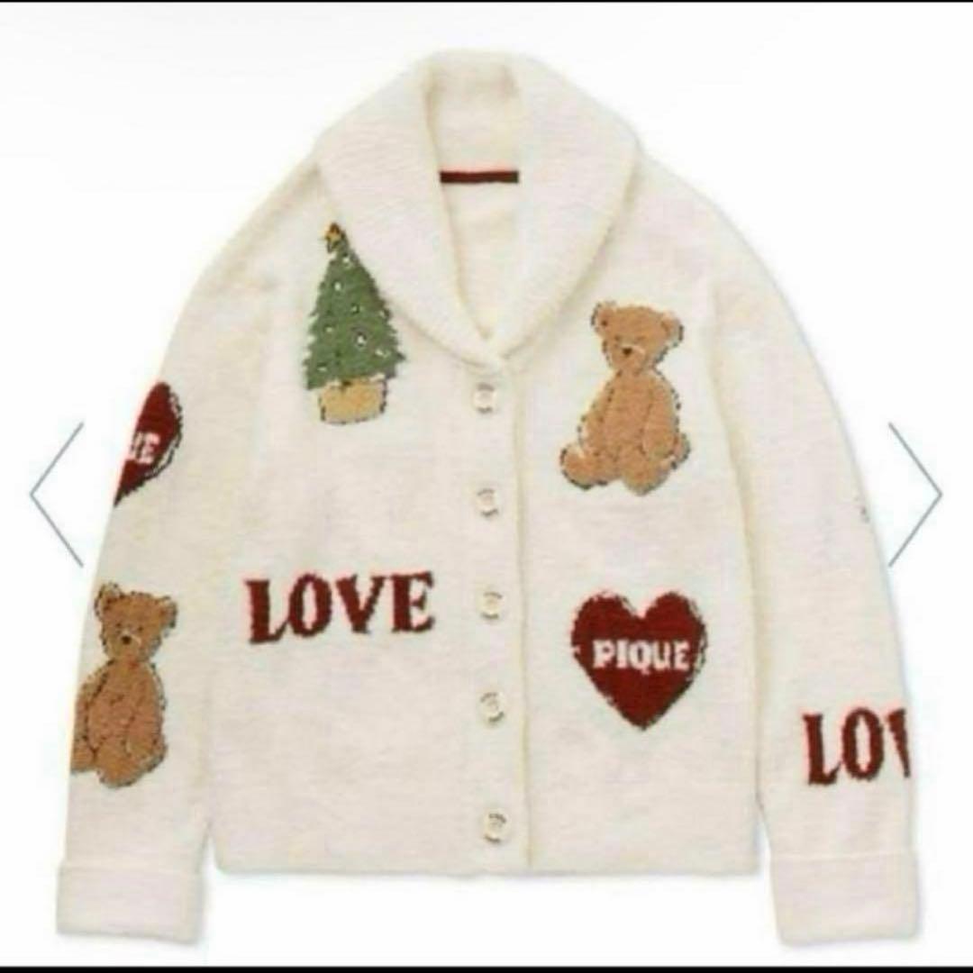 【美品】ジェラートピケ ホリデーベア カーディガン HOLIDAY】スキーベアジャガードカーディガン｜ジェラートピケの通販