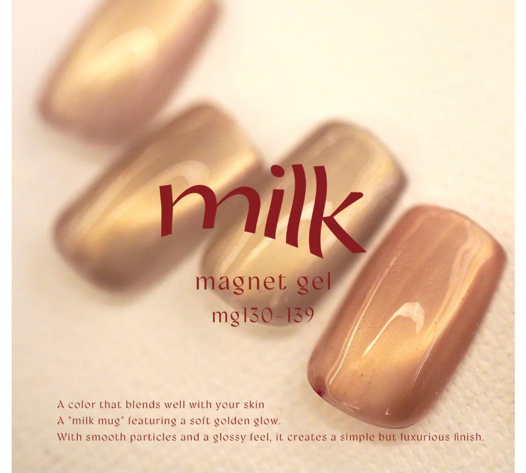 énoi　milk magnet gel 　全色セット A lovely little swatch of @enoi___official NEW Milk Mags, courtesy