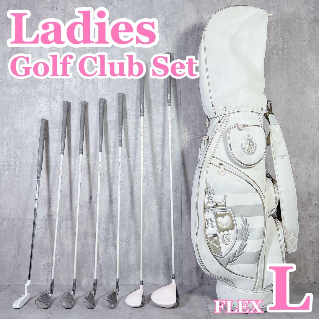 T137 イグニオ ゴルフクラブ レディース セット 白 かわいい 女子 初心者 こんなかわいいのあったんだ！」 レディース向けゴルフクラブセット