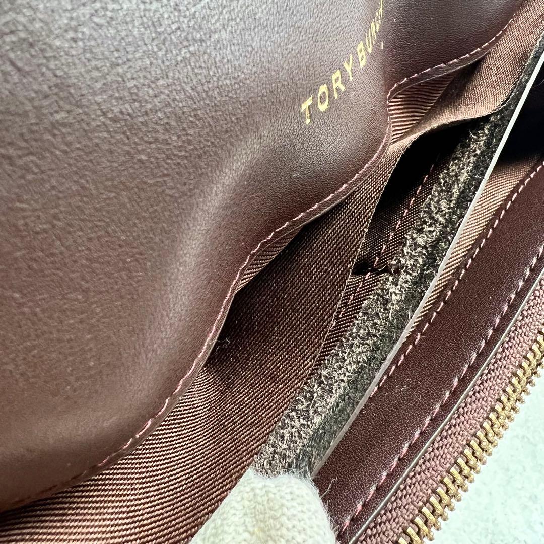 TORY BURCH ターンロック ブラウン 長財布 8194
