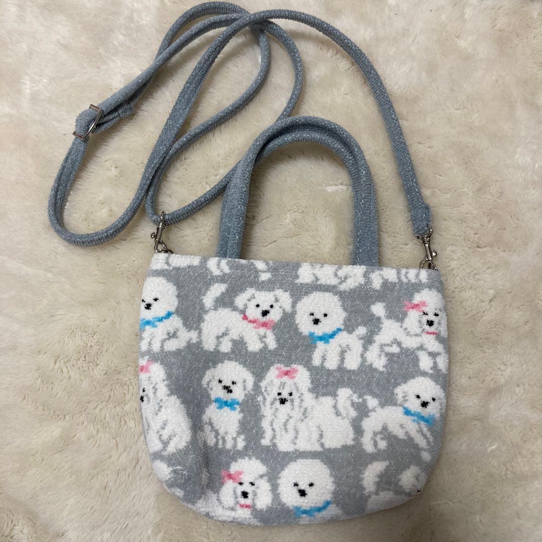 美品！フェイラー　モフモフワンチャンミニバッグ&ショルダーストラップ 美品！フェイラー モフモフワンチャンミニバッグ&ショルダーストラップ