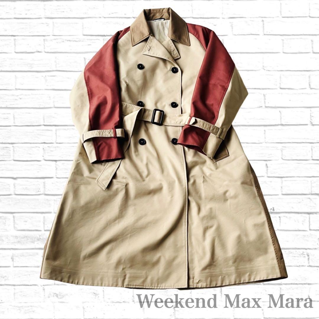 美品 Weekend MaxMara リバーシブル テクニカルトレンチ 38 - メルカリ