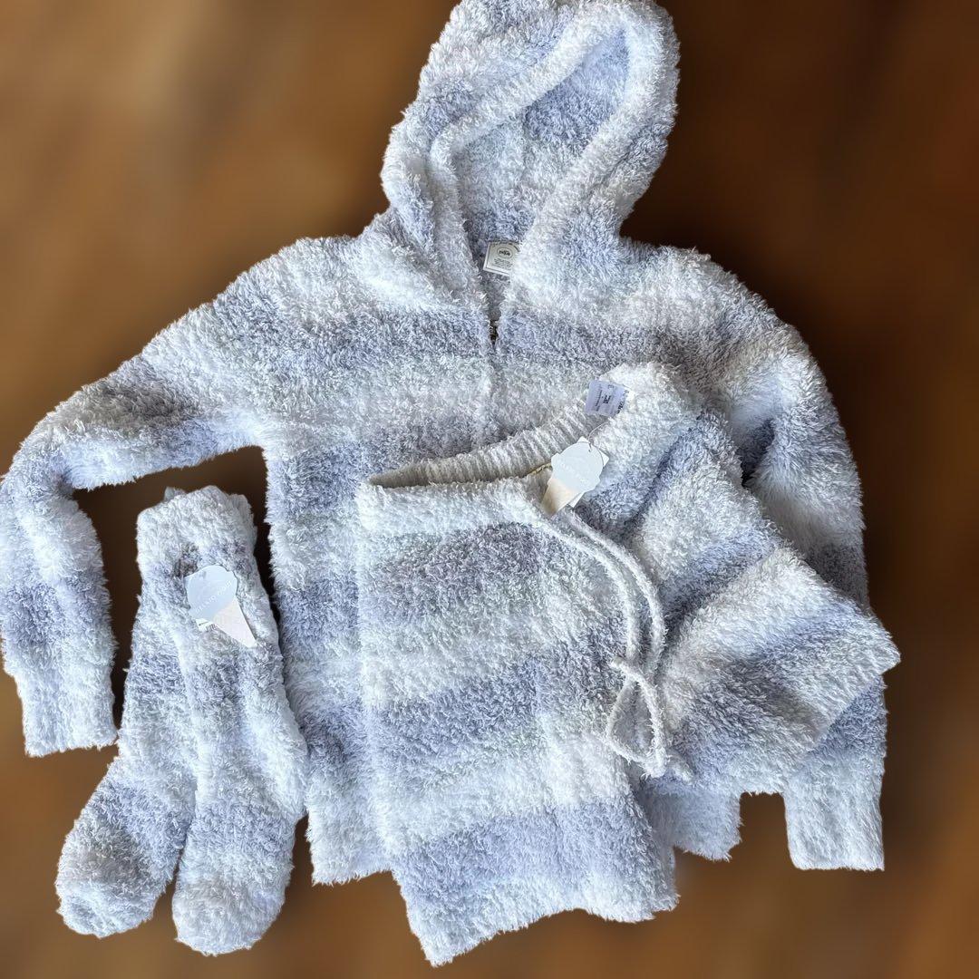 すぃ【未使用タグ付き】ジェラートピケ ルームウェアセット ブルー 新品未使用 タグ付き GELATO PIQUE ルームウェアセット ライトブルー