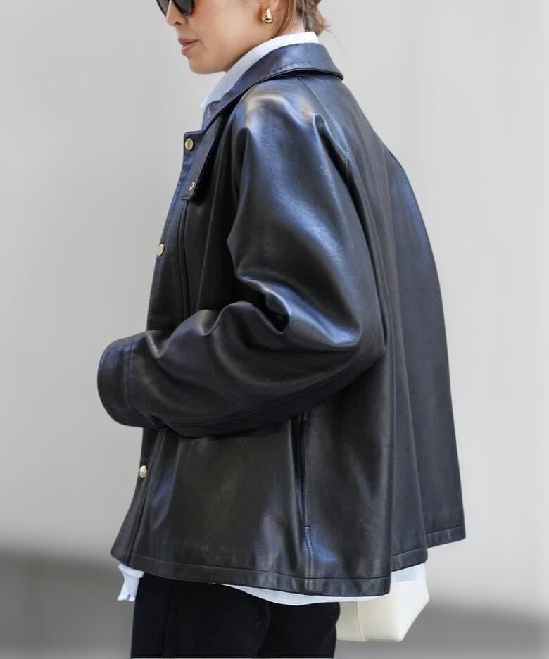 ドゥーズィエムクラス 新品タグ付き CINQUANTA レザーブルゾン - メルカリ