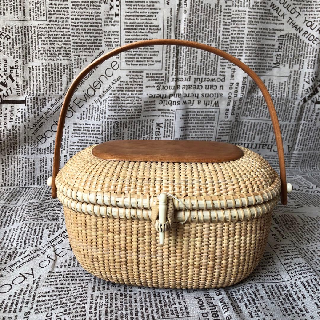 高級藤編バスケット 手提げ 和服コーデ ハンドメイド ピクニックバスケット 楽天市場】ピクニックバスケット ランチバスケット かご バスケット