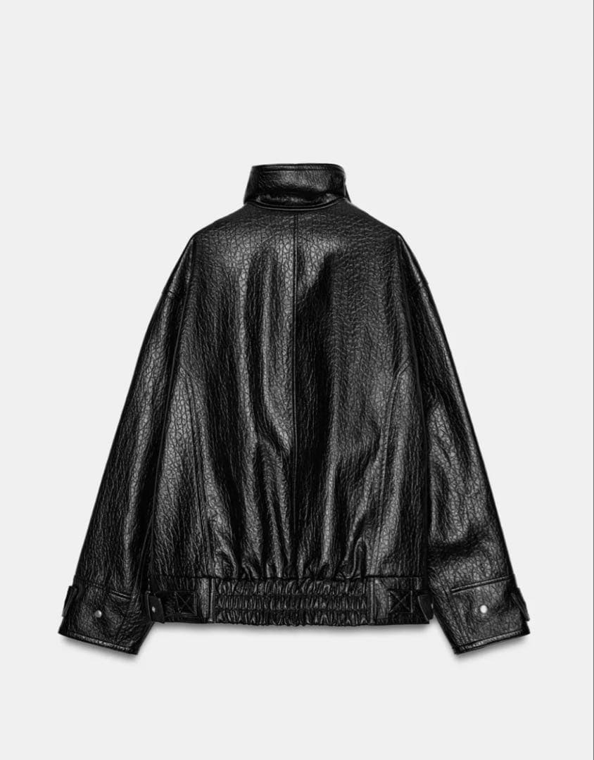 ZARA ザラ オーバーサイズフェイクレザージャケットZW COLLECTION