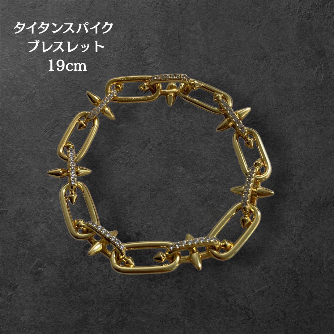 タイタンスパイク ブレスレット ゴールド 登坂広臣 omi 19cm - メルカリ