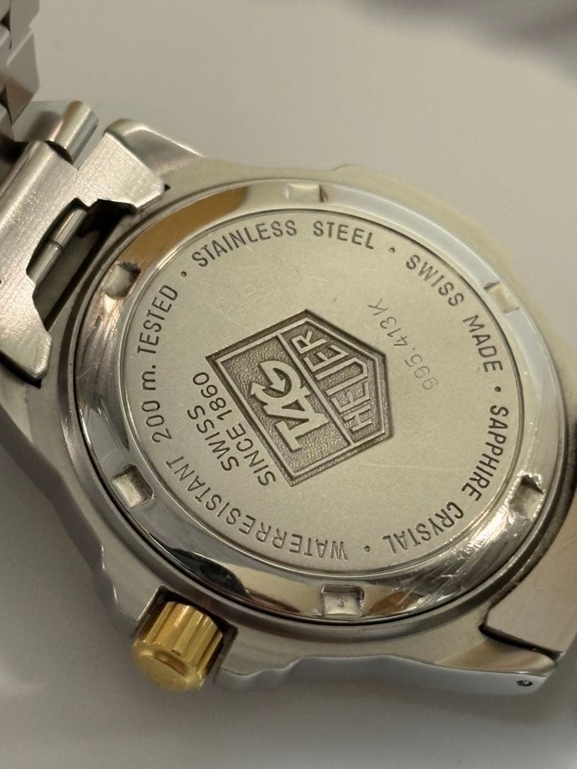 【美品 電池新品】タグホイヤー 995.413K プロフェッショナル クオーツ