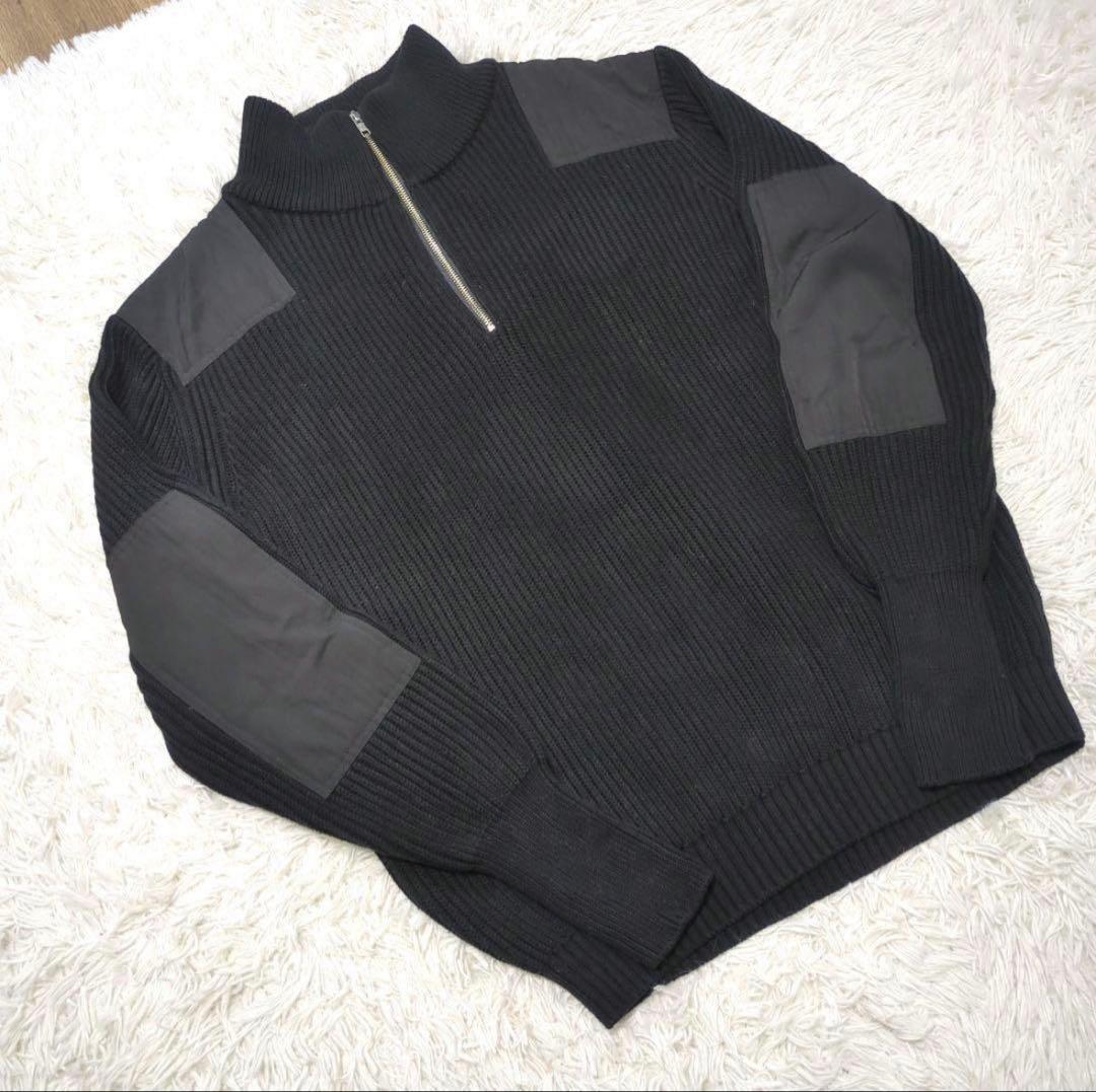 極美品 WAIPER.inc 米軍 コットンニット コマンドハーフジップセーター WAIPER.inc ワイパーインク 米軍 U.S.M.C コットンニット コマンド