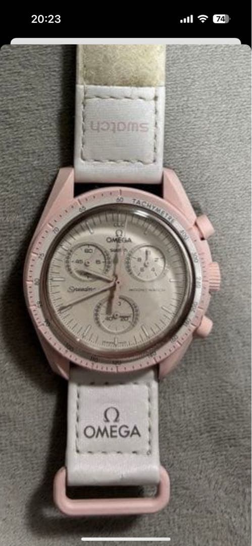 最終値下げ　OMEGA Speedmaster ピンク 腕時計 オメガ×スウォッチ、4月1日発売の新作はピンクムーンをオマージュ