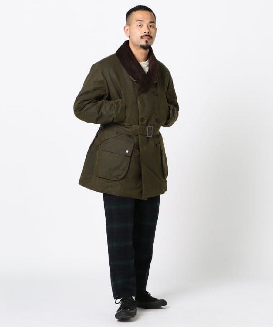 BARBOUR × EG MACKINAW COAT NAVY Lサイズ - メルカリ