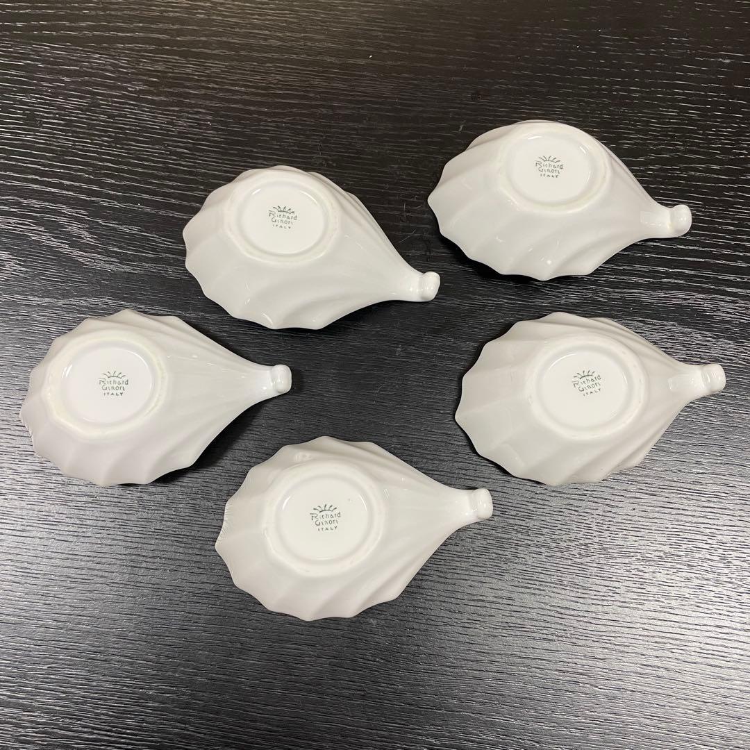 リチャードジノリ ベッキオホワイト リーフ型小皿 5個 - メルカリ