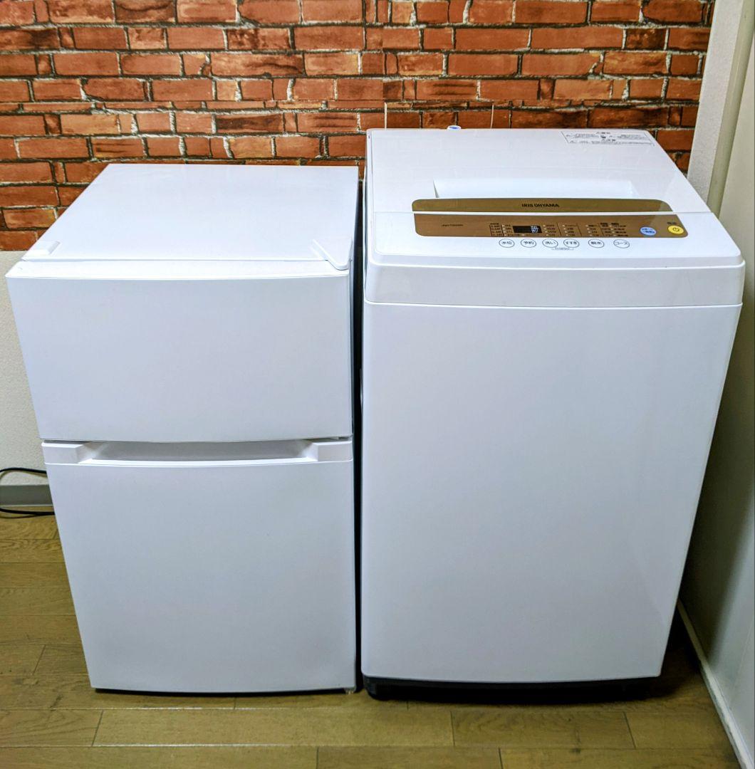 ✨アイリスオーヤマ5.0kg洗濯機✨2022年製 87㍑冷蔵庫セット✨送料無料✨ IRIS OHYAMA（アイリスオーヤマ） 家電セット 一人暮らし 2点セット