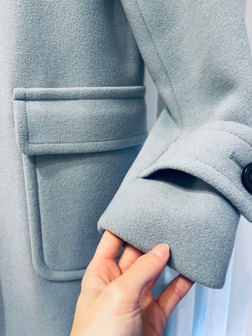 グリーンレーベルリラクシング SC ダッフルコート ブルー 36 S - メルカリ