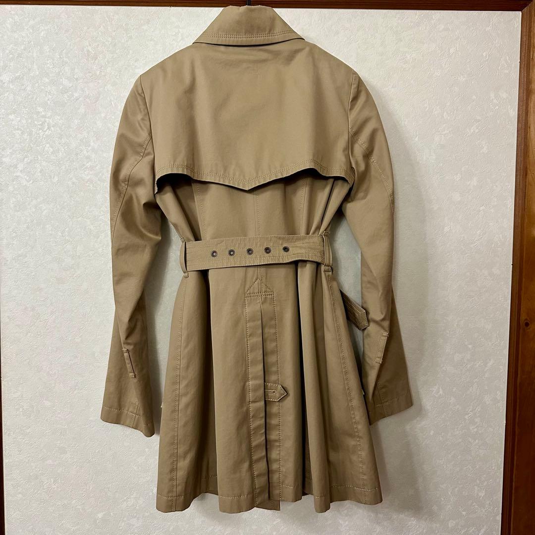 バーバリーブルーレーベル ベージュ トレンチコート ウエストベルト