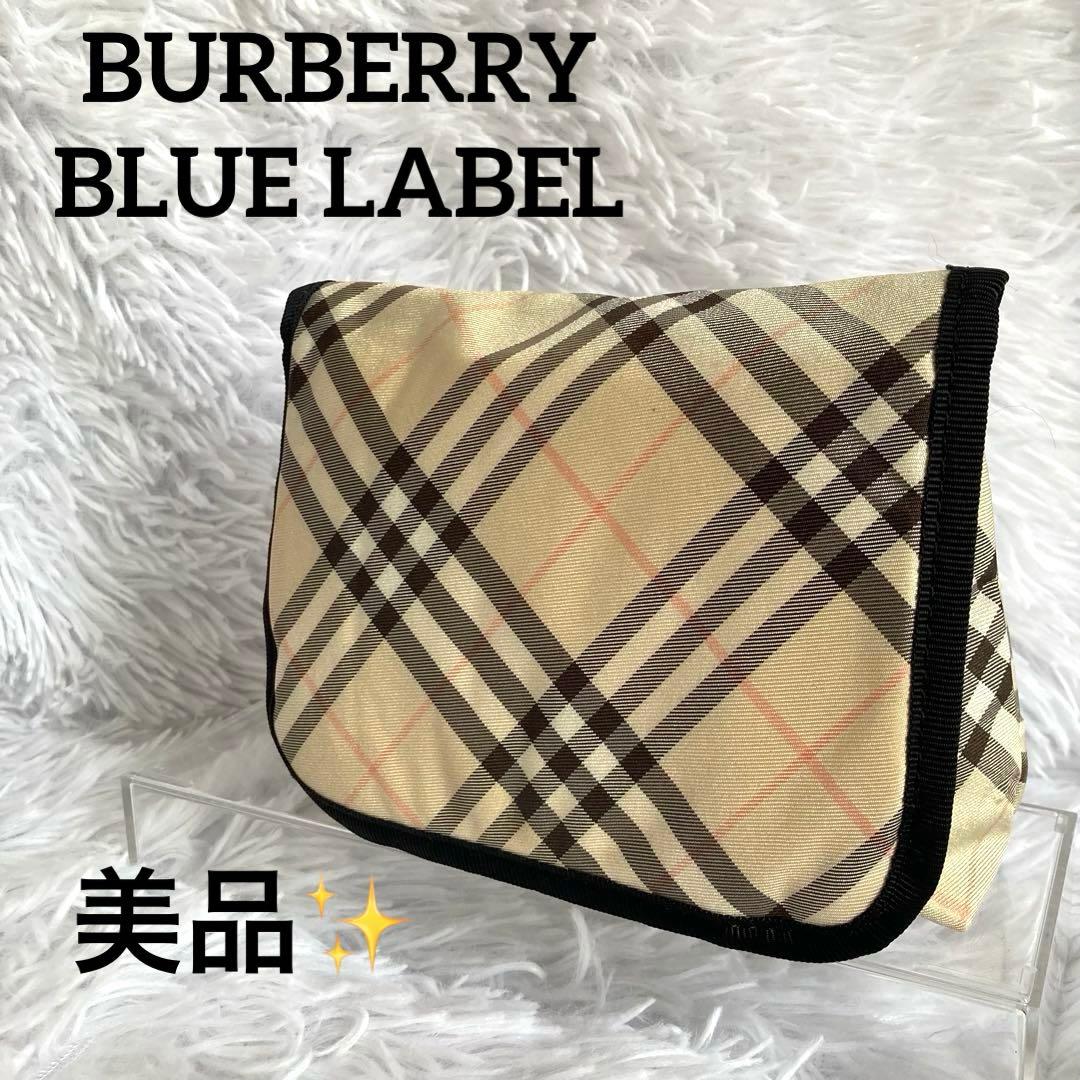BURBERRY バーバリーブルーレーベル ミラー付きメイクポーチノバ