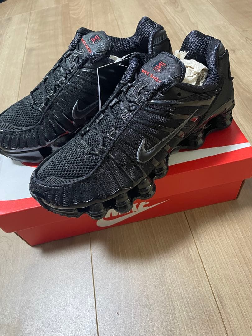 W NIKE SHOX TL BLACK 25.0cm ショックスTL