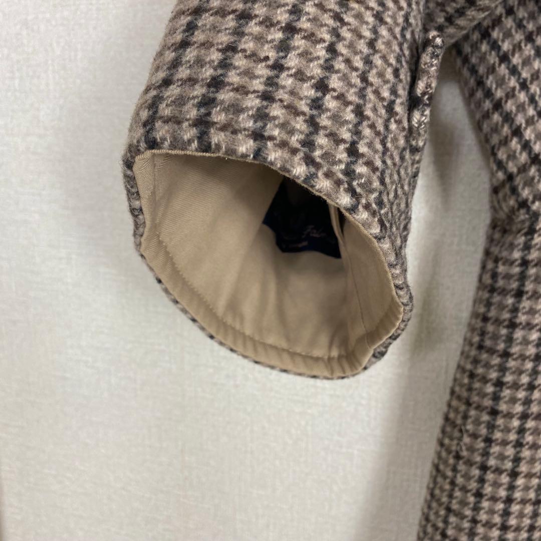 supreme reversible houndstooth overcoat - メルカリ