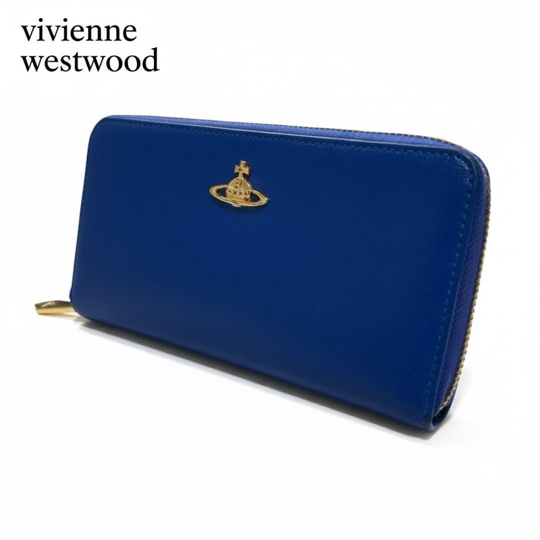 美品 ヴィヴィアンウエストウッド オーブ レザー ラウンドファスナー