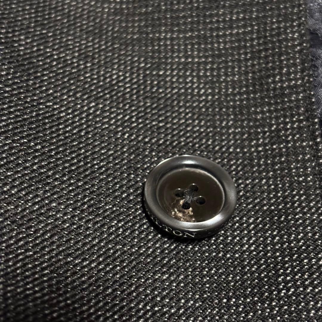 mahiro様専用】HILTON ウールステンカラーコート ダークグレー 比翼