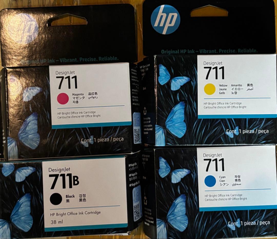 HP DesignJet 711 純正品 インクカートリッジ 4色セット - メルカリ