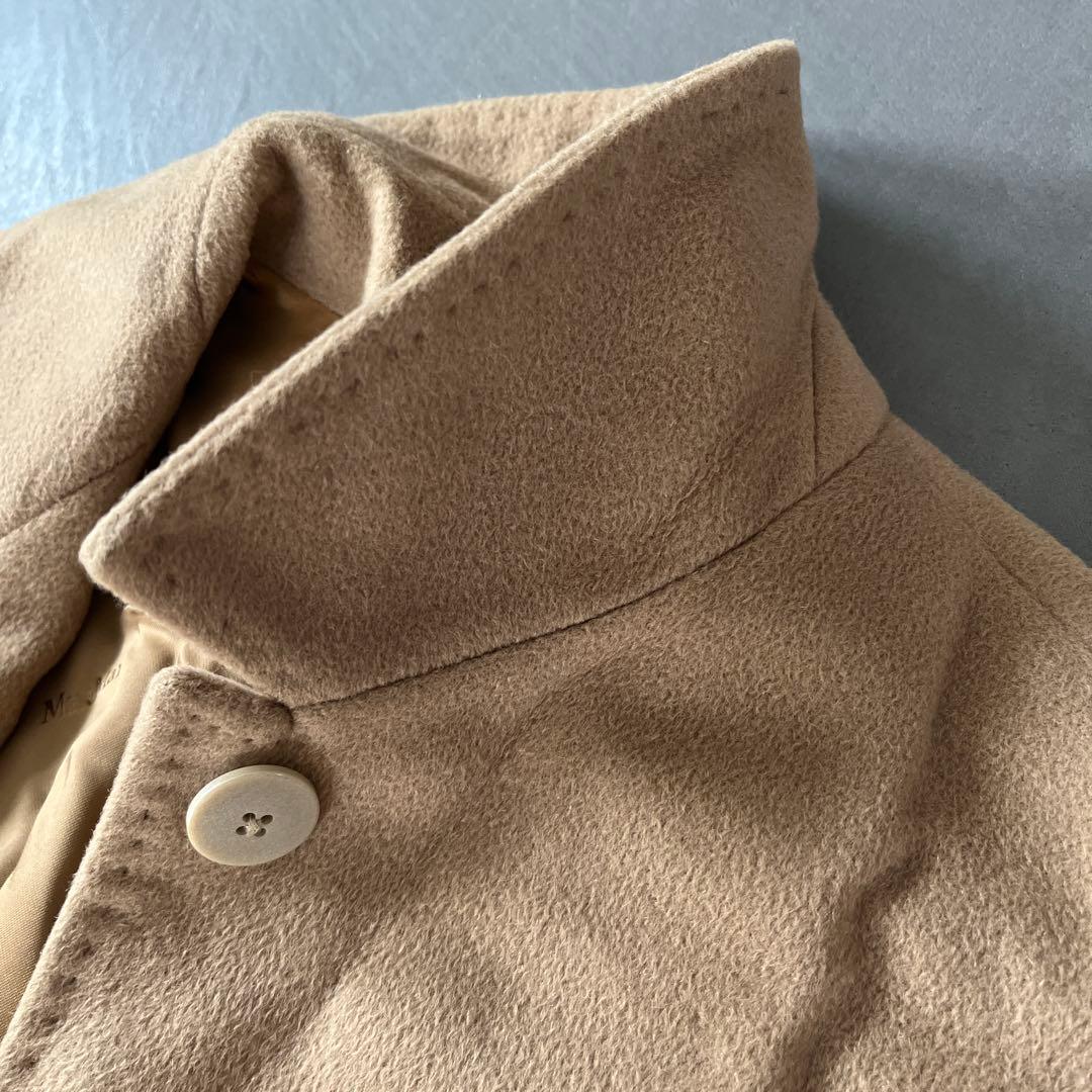 Max Mara ピュアカシミア100% コート 白タグ キャメル - メルカリ