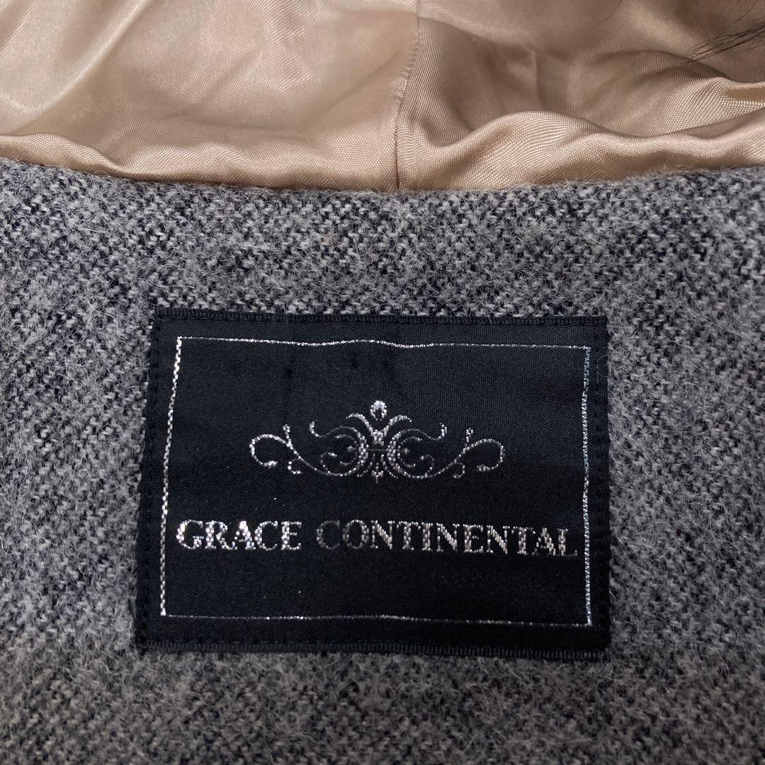 shimizu様専用 グレースコンチネンタル ポンチョ フード ファー - メルカリ