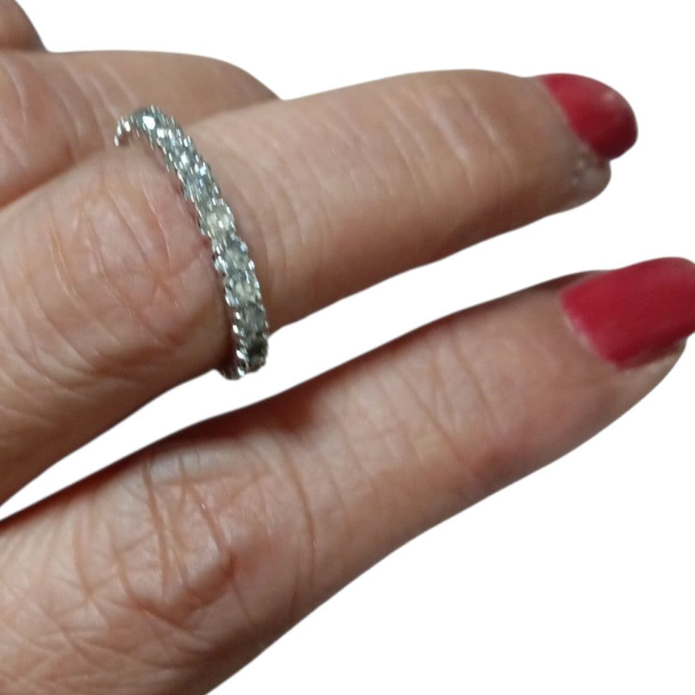 18K /WGリング フルエタニティ D1.00ct 8.5サイズ - メルカリ