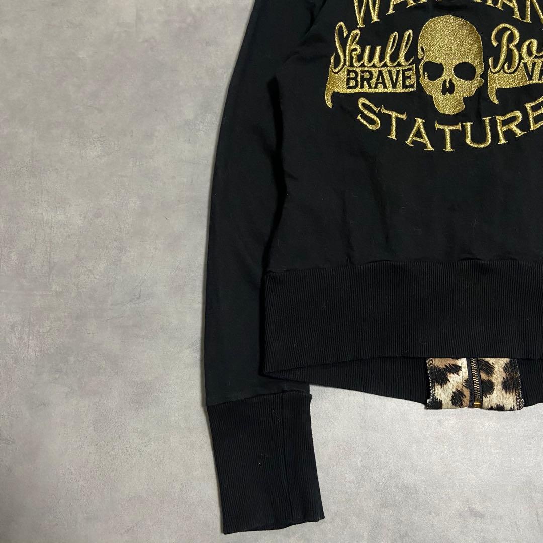 平成ギャル d.i.a ブルゾン 十字架 ドクロ ヒョウ柄 グランジ CE63