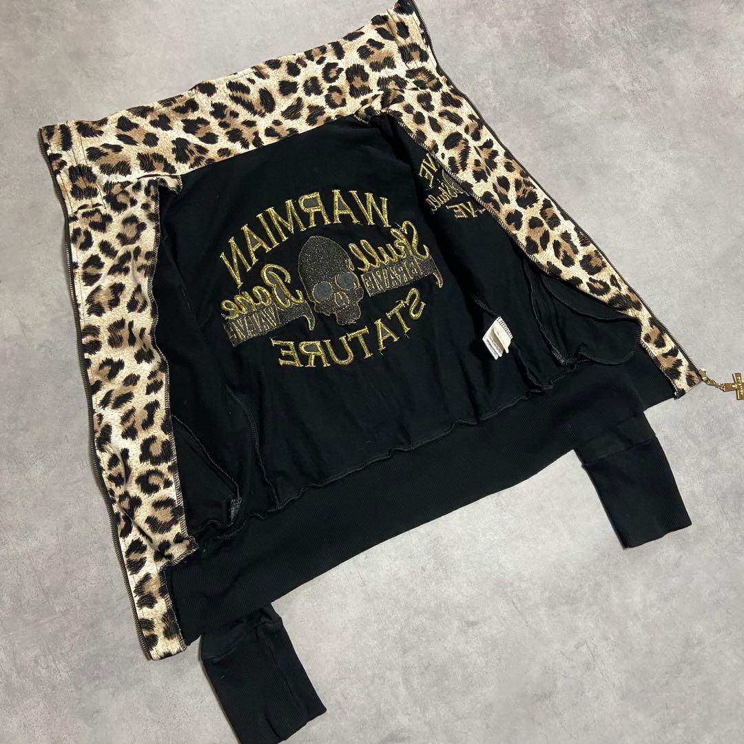 平成ギャル d.i.a ブルゾン 十字架 ドクロ ヒョウ柄 グランジ CE63