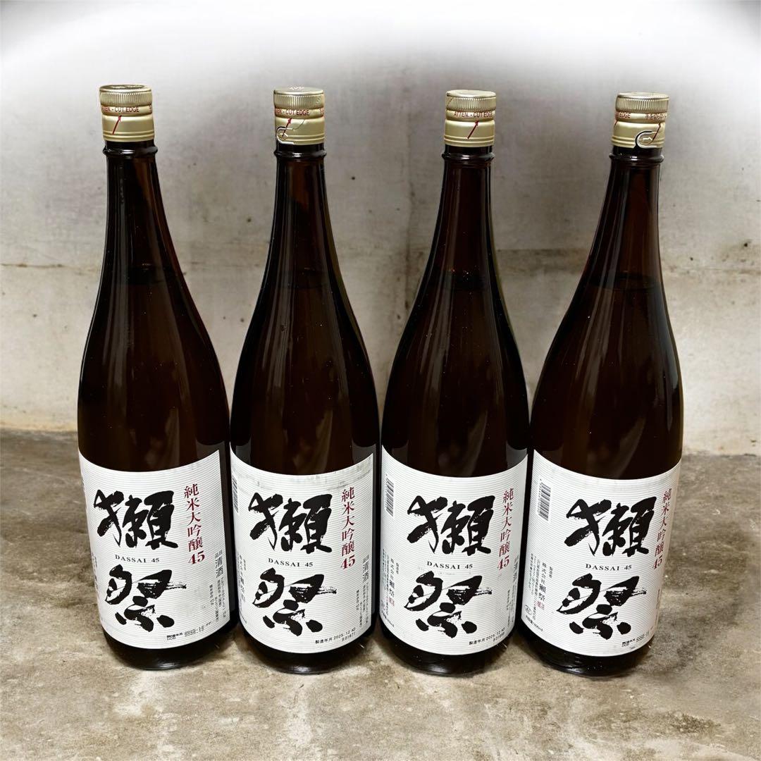 【最終値下げ】獺祭 純米大吟醸45 1800ml × 4本セット 楽天市場】獺祭 純米大吟醸 45 720ml 四割五分 4割5分 ギフト 感謝 お