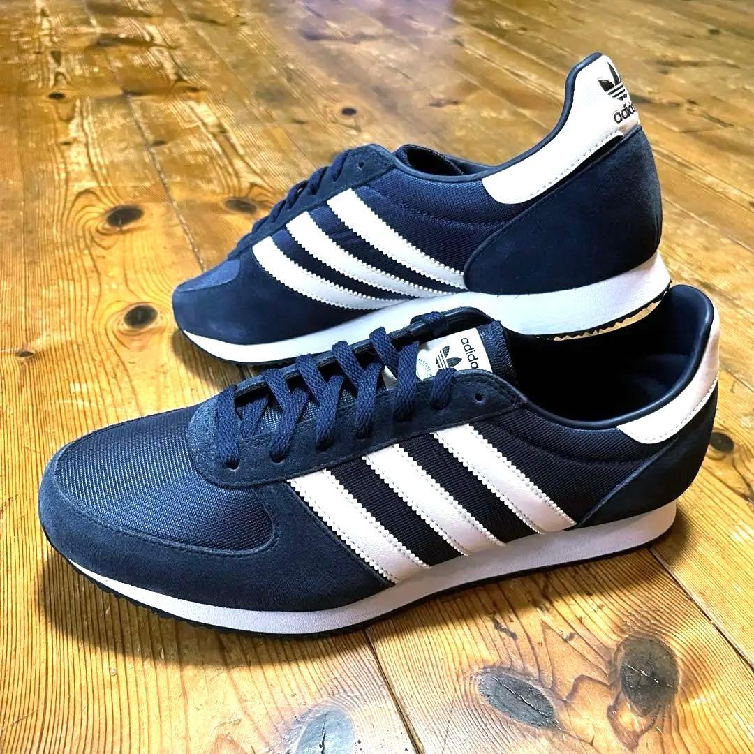 adidas ZX RACER ZXレーサー 未使用 ネイビー×ホワイト - メルカリ