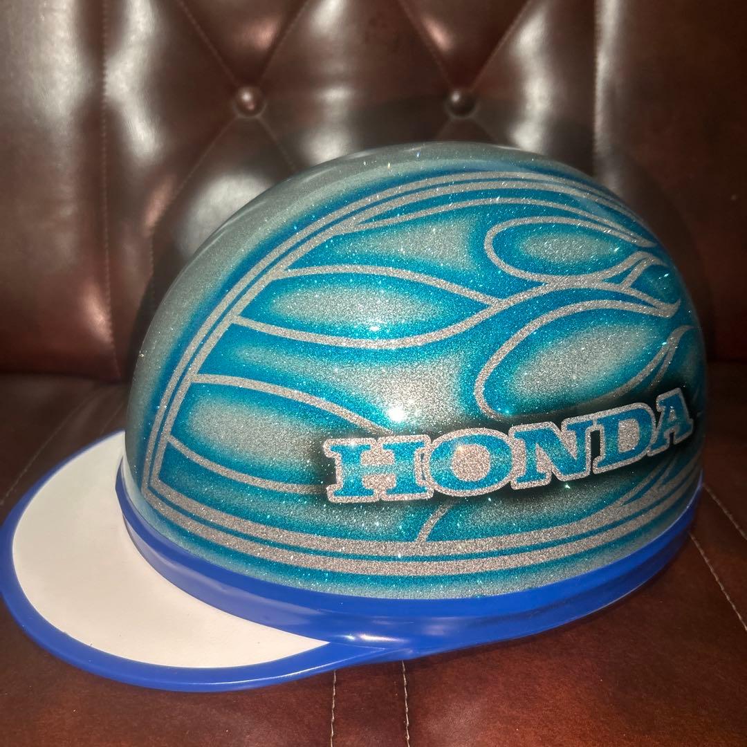 ラメラメ キャンディーブルー ぼかし ファイヤーパターン カスタム