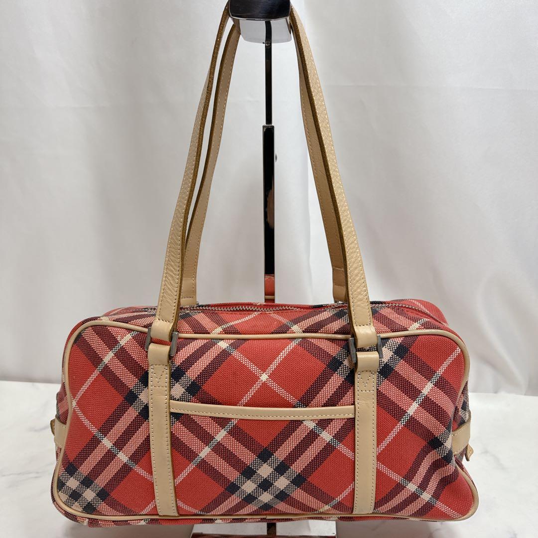 BURBERRY BLUE LABEL バーバリーブルーレーベル 赤ノバチェック - メルカリ