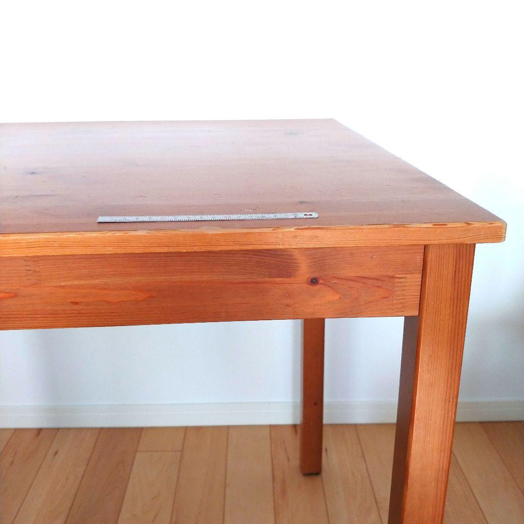 ナチュラルウッド ダイニングテーブル 約90cmx70cm×73.5cm