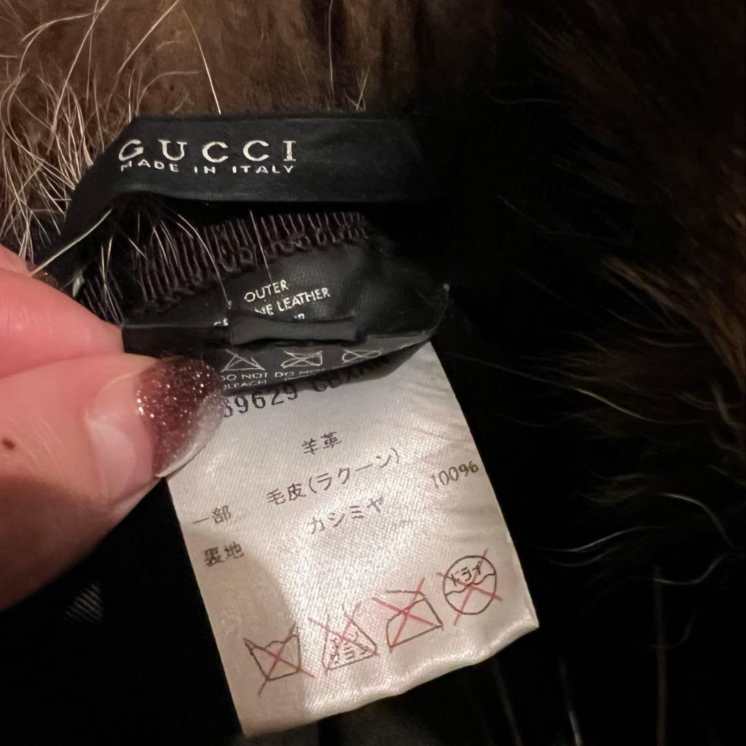 GUCCI ラクーン カシミヤ 帽子 フライトキャップ - メルカリ